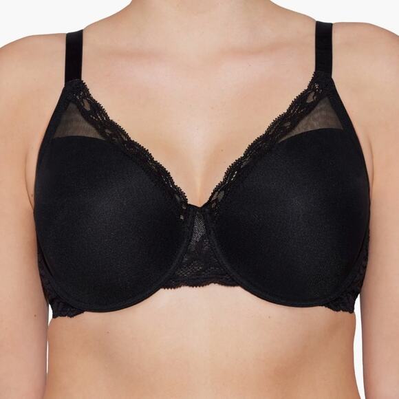 NWOT Natori Women’s Feather Full Figure Black Bra 741299 – 40H - Picture 1 of 8